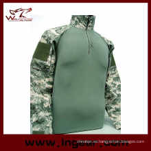 Militar táctica uniforme camuflaje camiseta Airsoft uniforme traje de rana